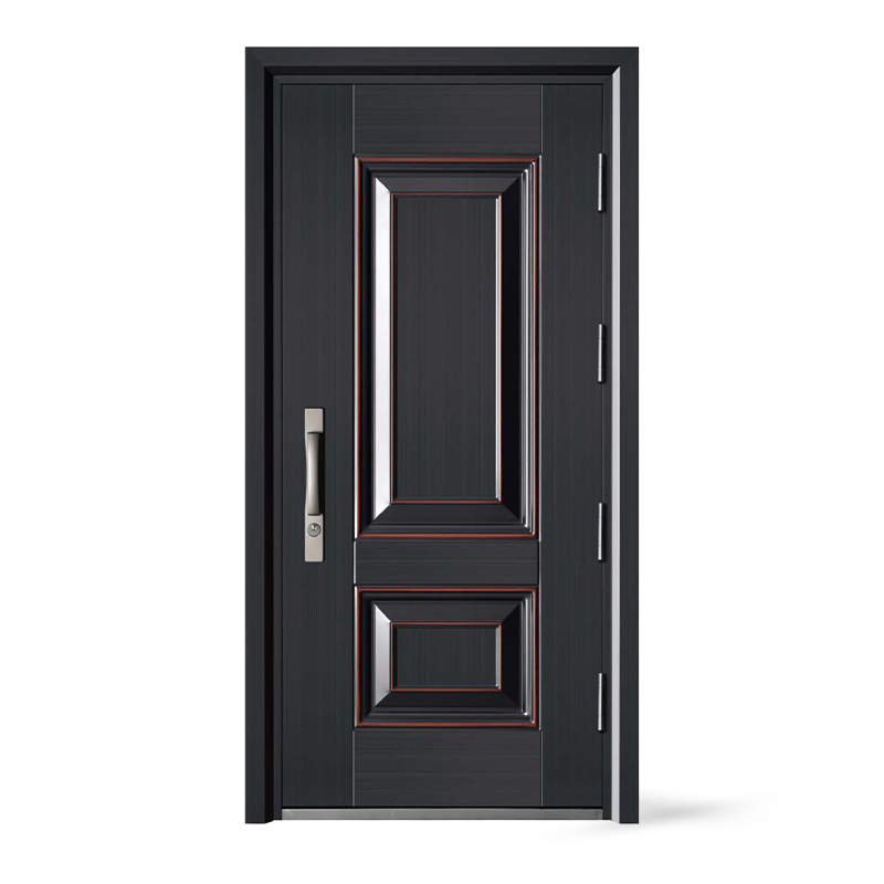 Pintu Depan Baja Tahan UV Pembukaan Tunggal Warna Tembaga
