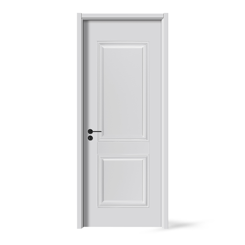 Pintu Kayu Solid Papan Jati Cat Putih PVC