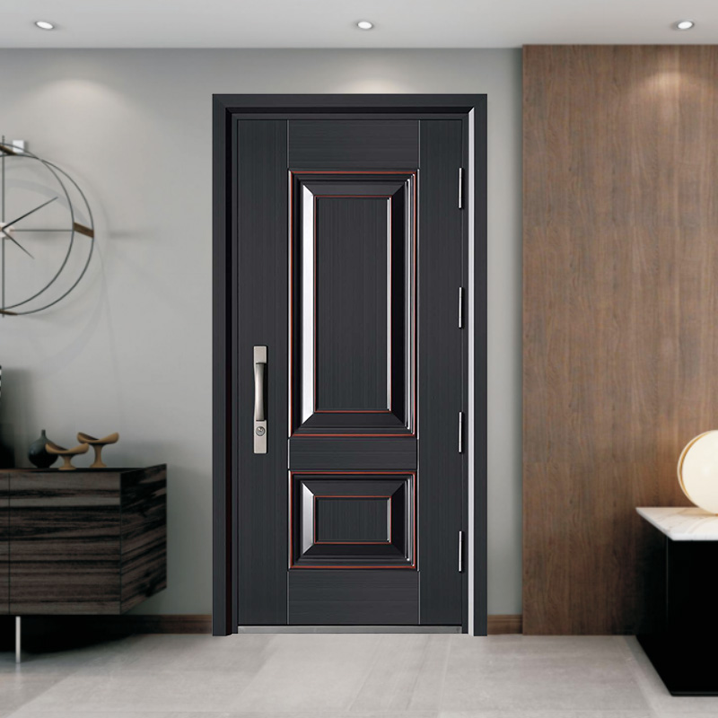 Bagaimana Pintu Depan Baja Tahan UV Pembukaan Tunggal Warna Tembaga Mendefinisikan Ulang Keamanan dan Estetika Rumah Modern?